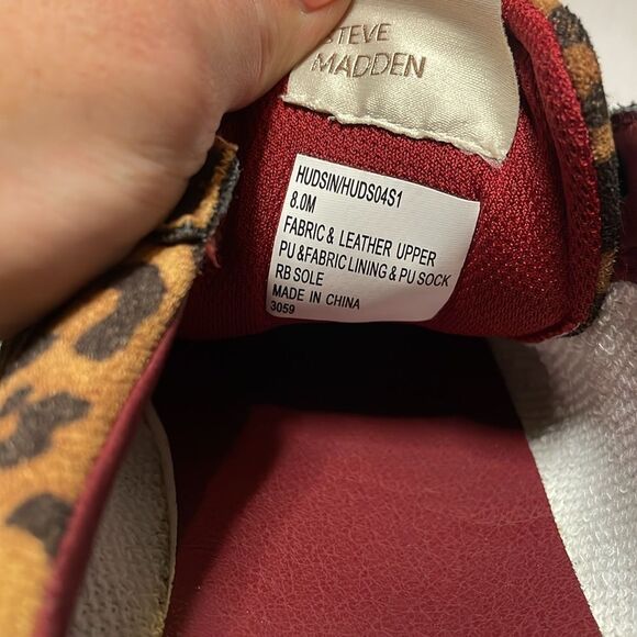 Steve Madden HUDSIN LEOPARD Sneakers | size 8 - Picture 9 of 9